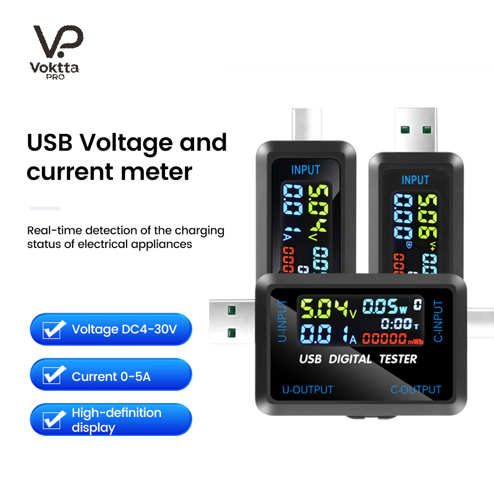 Co Detector Plug - USB Tester 10 in 1 DC