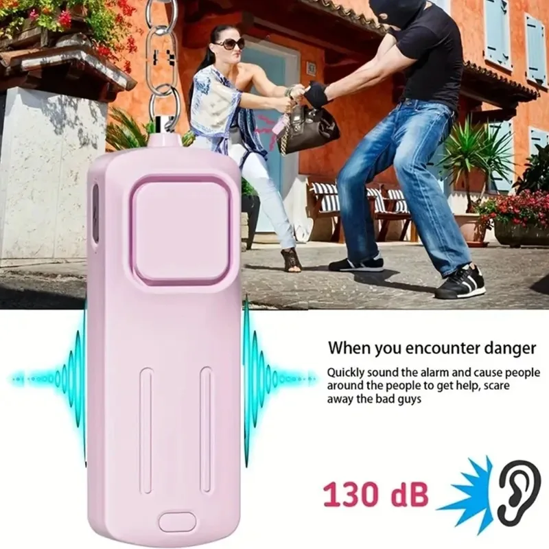 Personal Alarm Keychain - Personal alarm ring, women's portable anti