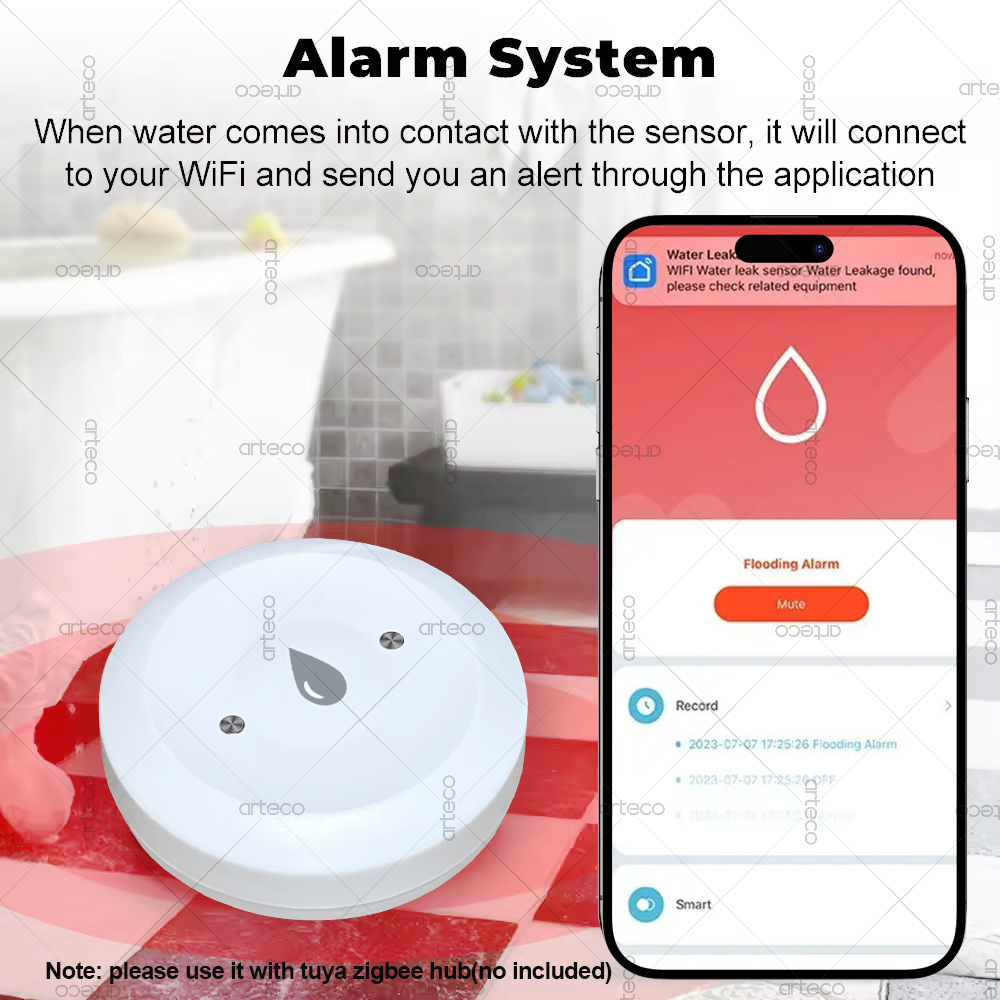 Tuya Zigbee Water Sensor Leak  - Water Alarm Sensor avis et prix