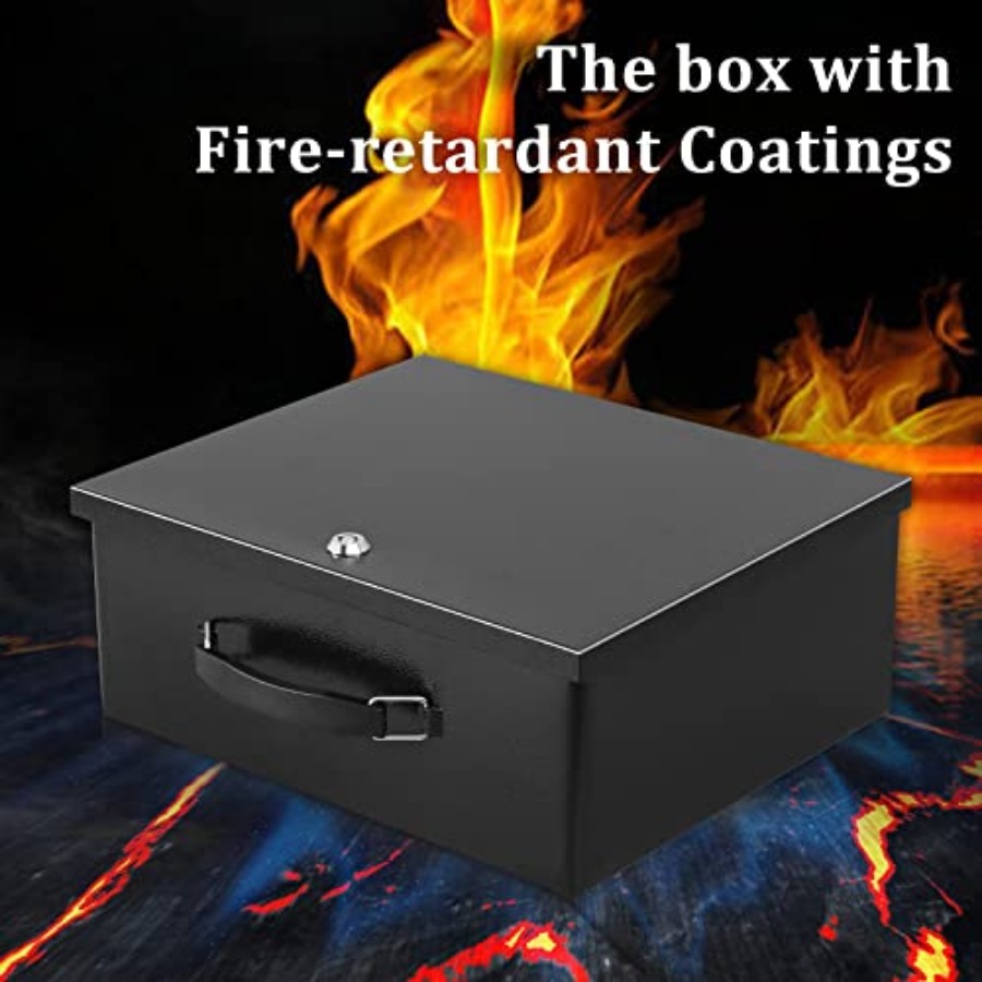 Portable Metal Safe Box with K - Fire Safe Document avis et prix
