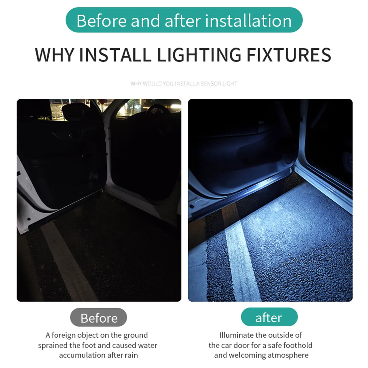 Car Door Lights LED Colorful F - Emergency Exit Sign avis et prix