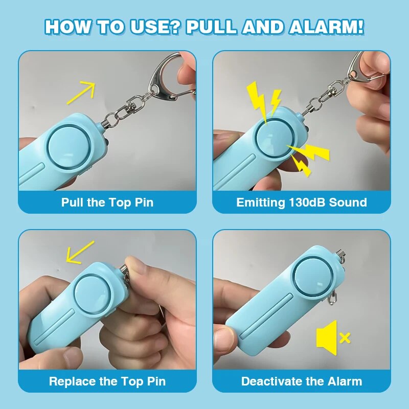 Personal Security Alarm Self D - Personal Alarm Keychain avis et prix