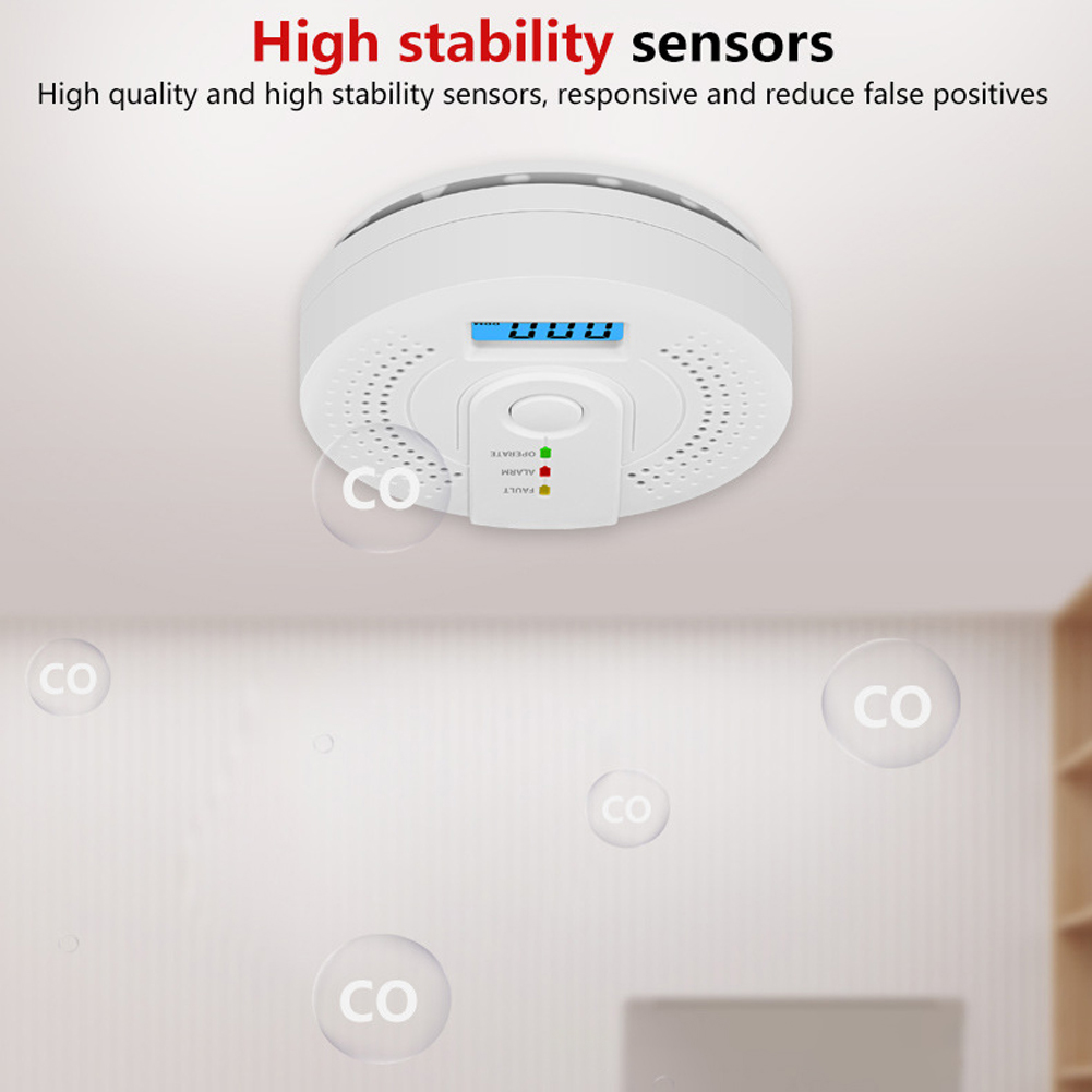 5-1PCS Digital Carbon Monoxide - Smoke Detector Interconnected avis et prix