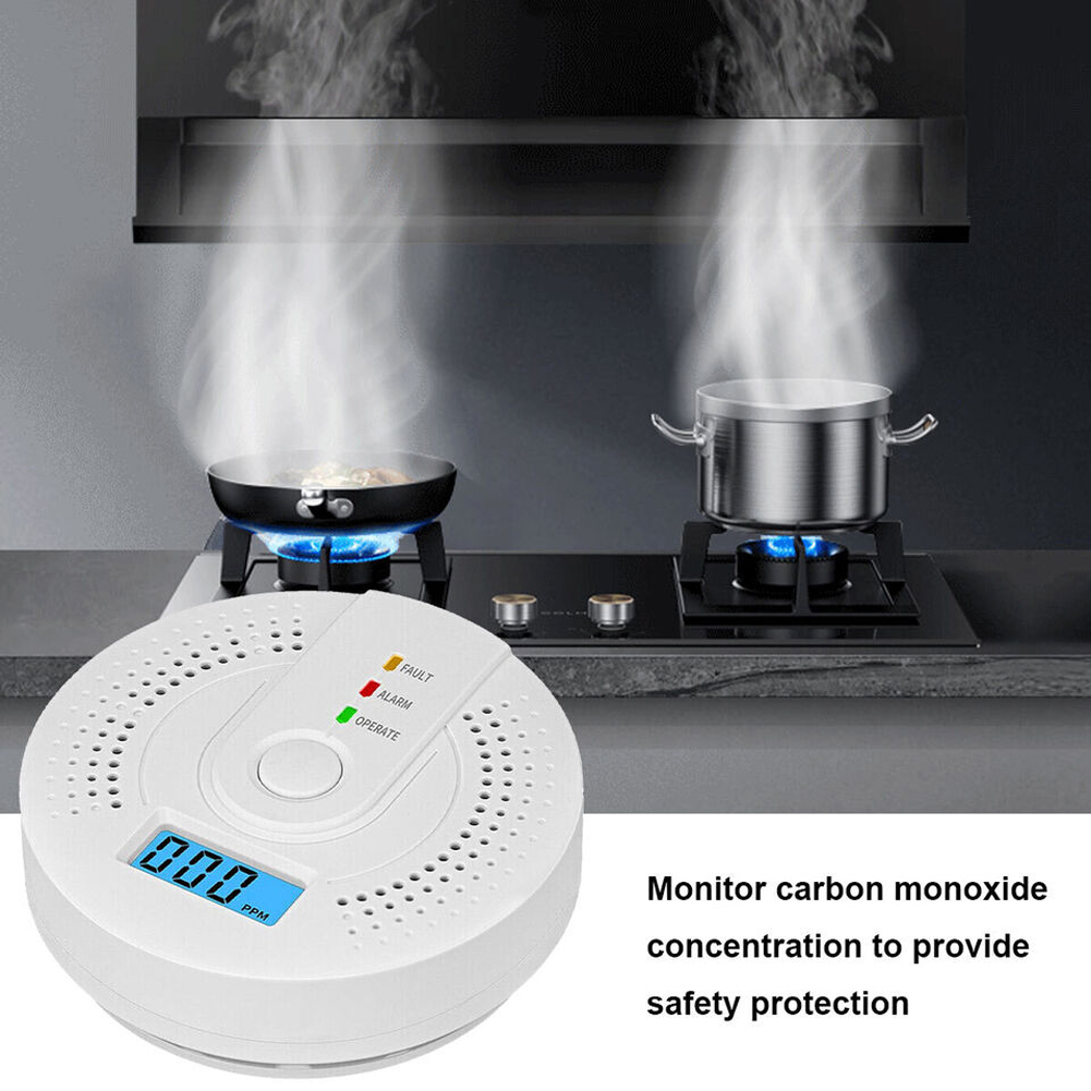 5-1PCS Digital Carbon Monoxide - Smoke Detector Interconnected avis et prix