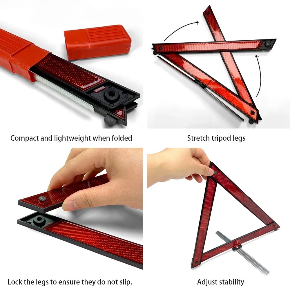 Car Tripod Folded Stop Sign Re - Emergency Exit Sign avis et prix