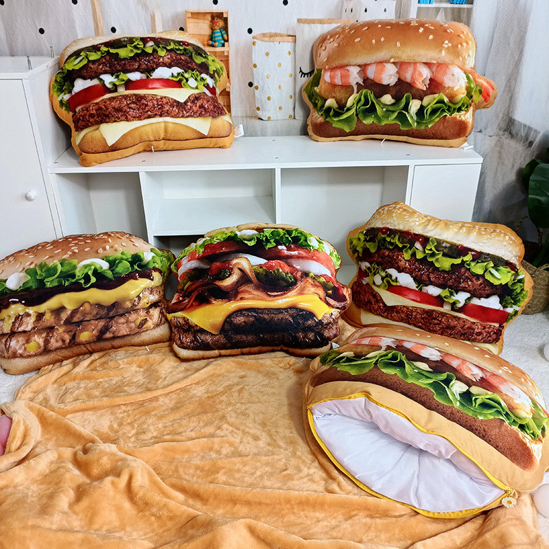 Lifelike Plush Hamburger Pillo - Fire Blanket Kitchen avis et prix