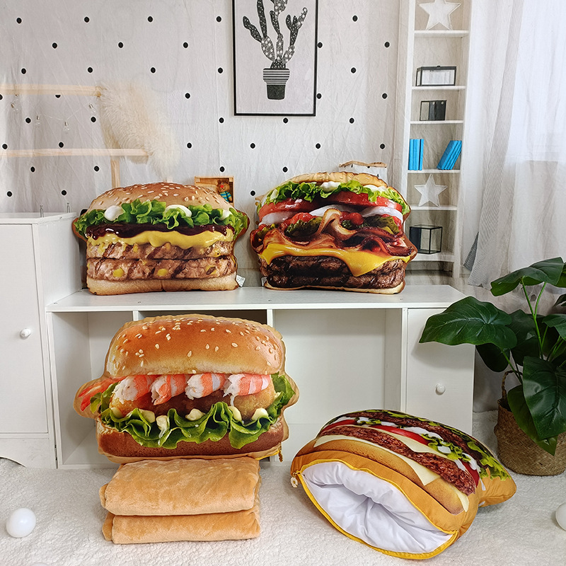 Lifelike Plush Hamburger Pillo - Fire Blanket Kitchen avis et prix