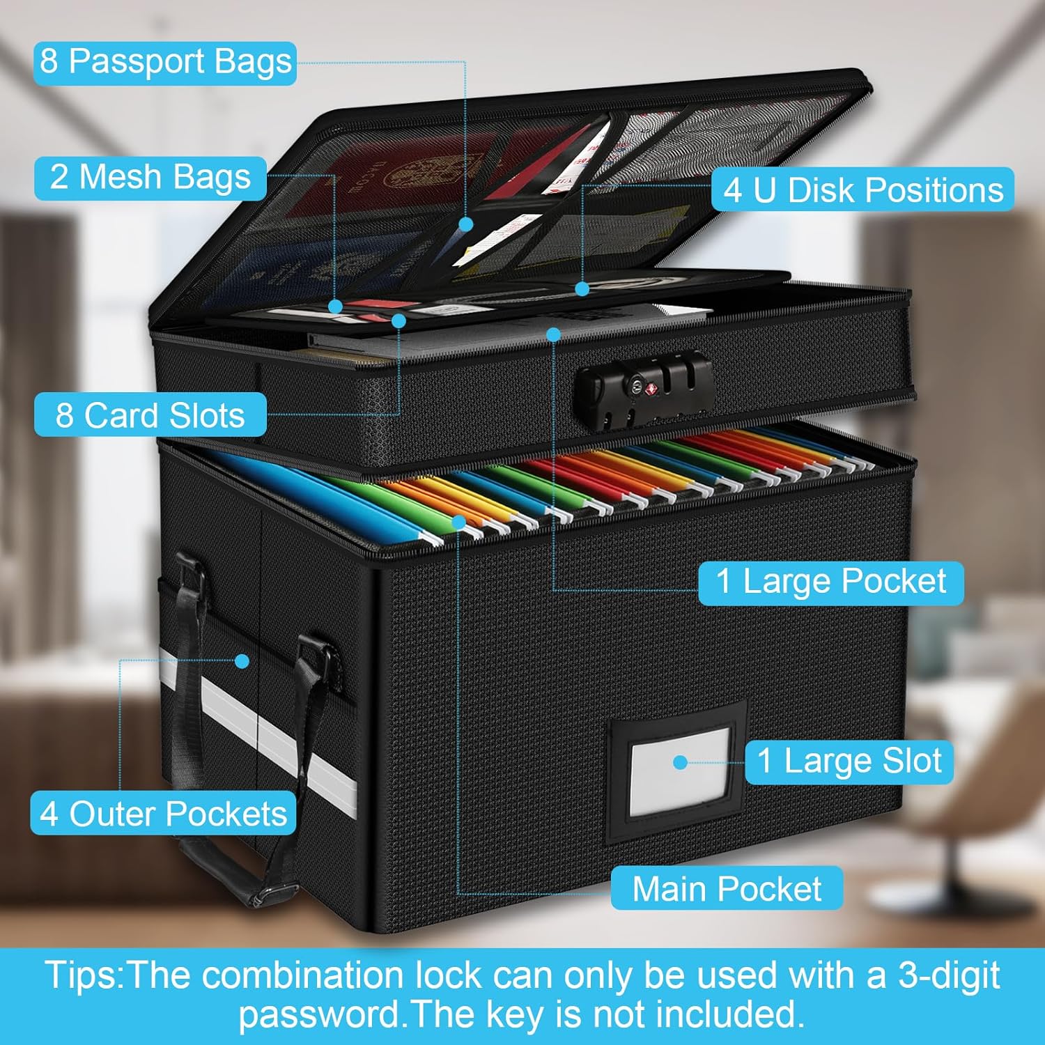 Fireproof Document Box with Lo - Fire Safe Document avis et prix