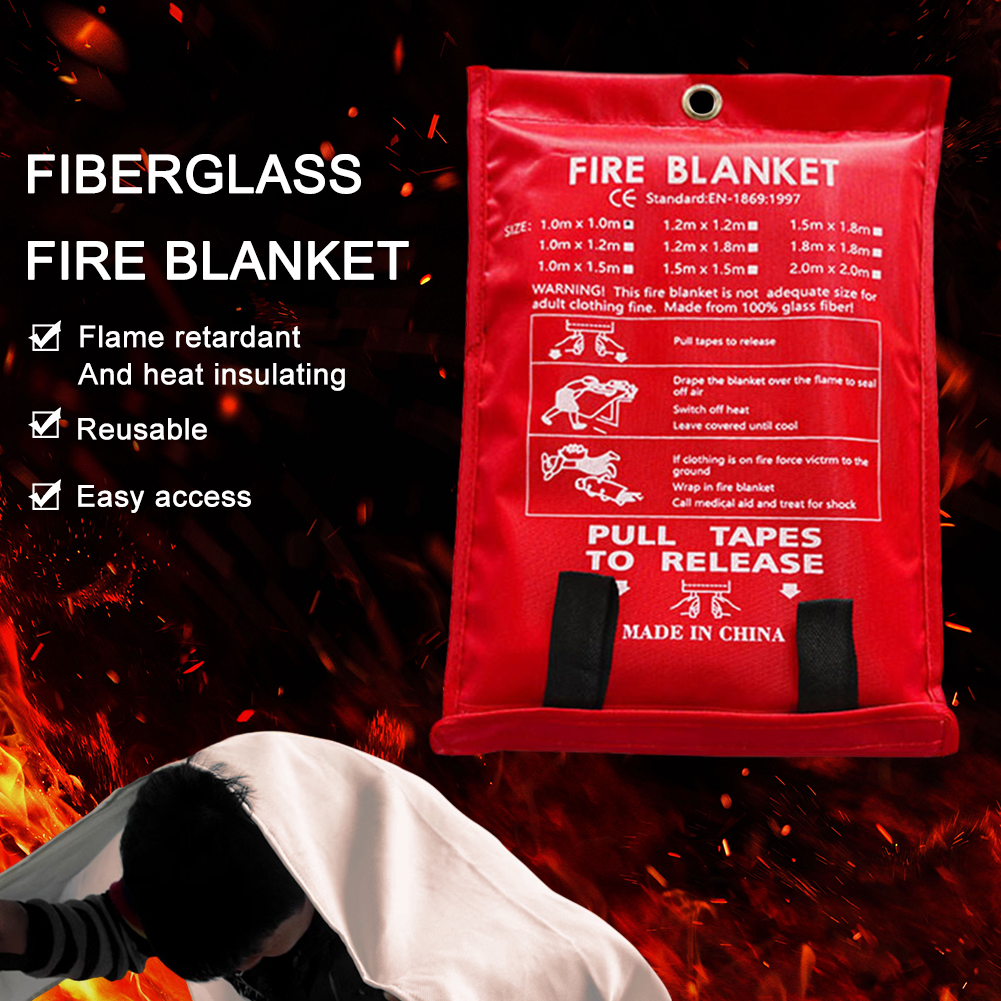 Fire Blanket Fiberglass Fire B - Fire Blanket Kitchen avis et prix