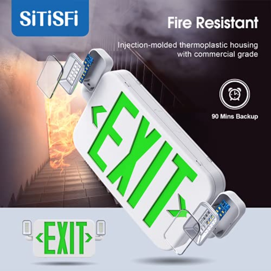Led Combo Emergency Exit Sign  - Emergency Exit Sign avis et prix