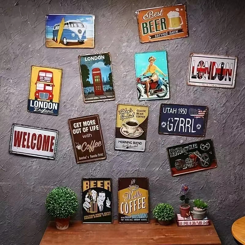 （2D Tin painting）Vintage Metal - Emergency Exit Sign avis et prix