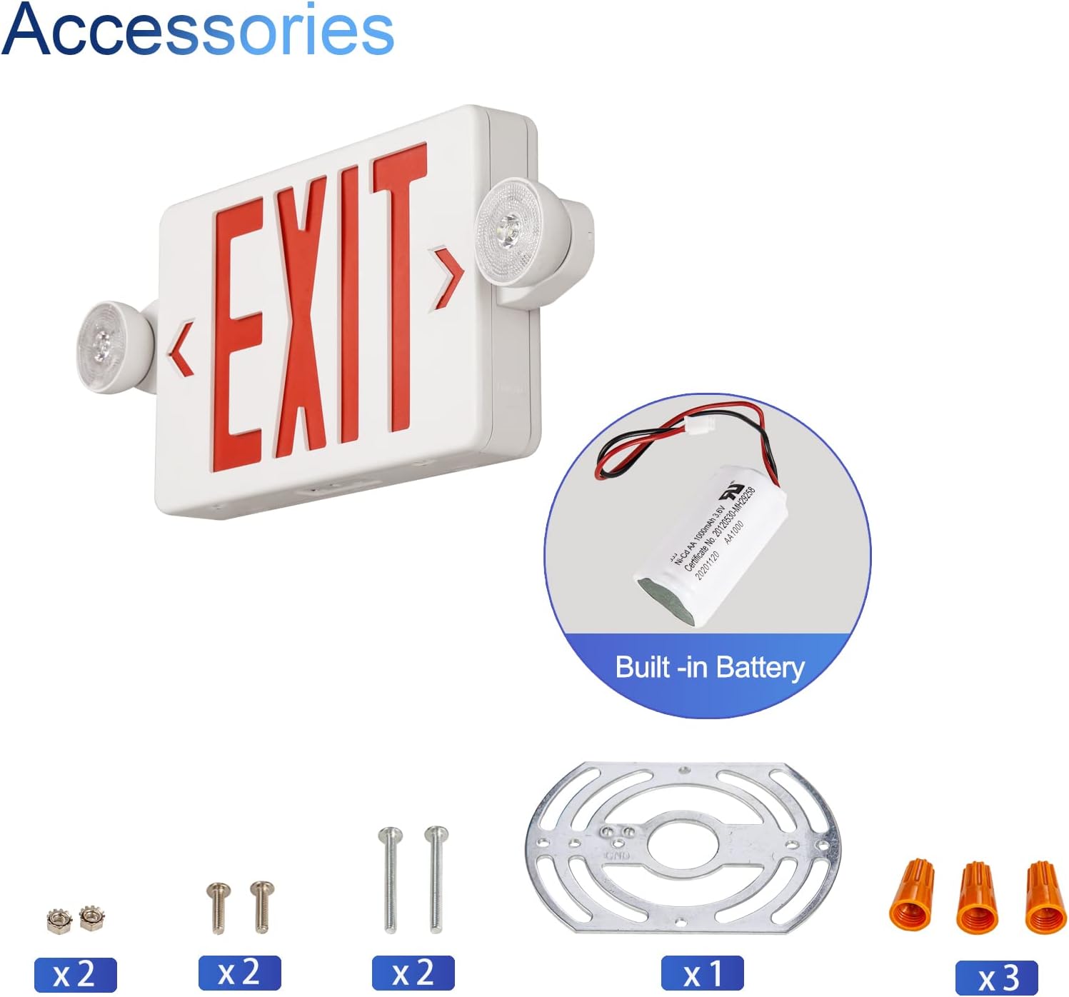 Red Exit Sign with Emergency L - Emergency Exit Sign avis et prix