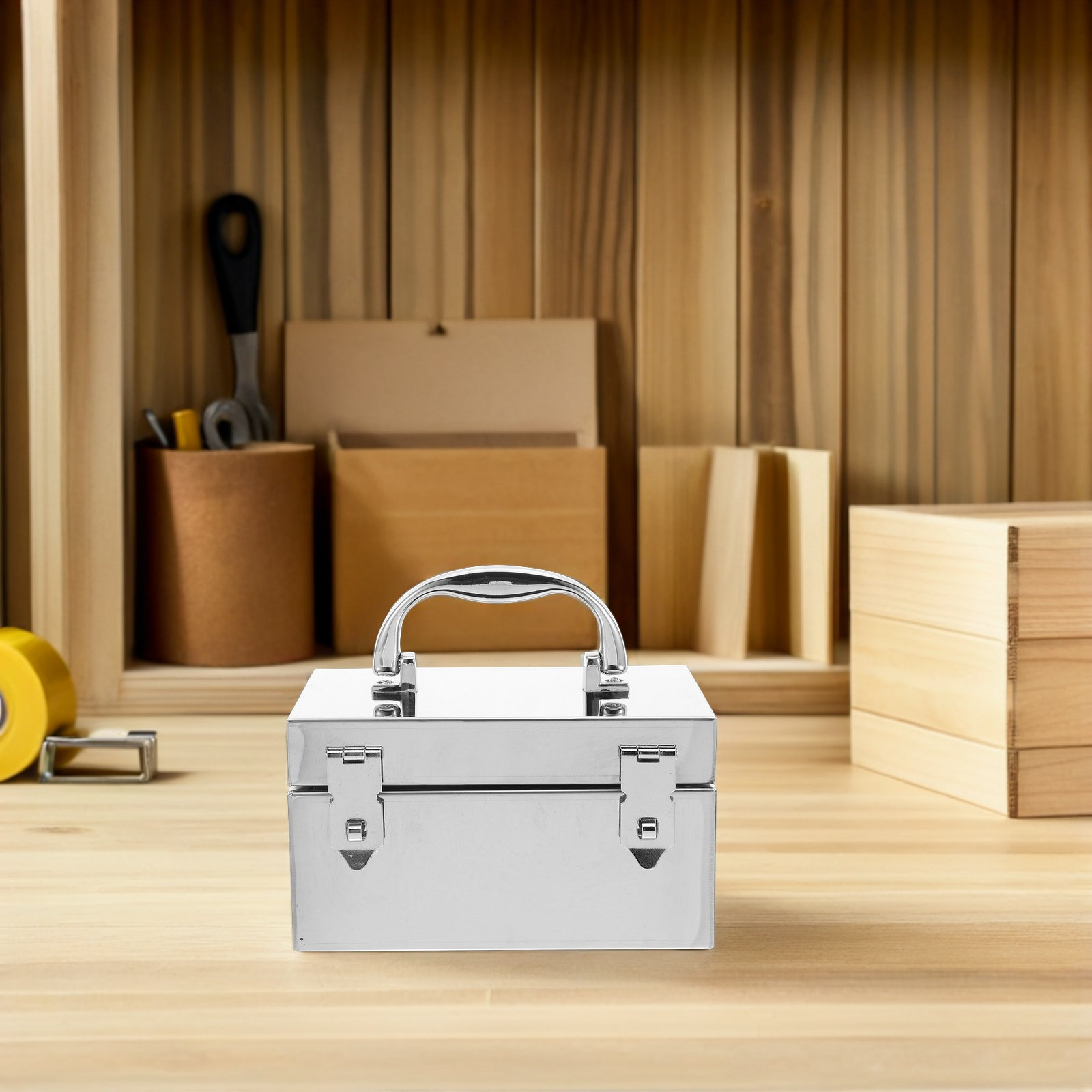 Portable Metal Cash Box Stainl - Lockbox Key Secure avis et prix