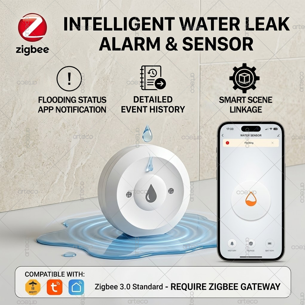 Zigbee Water Leak Sensor Smart - Water Alarm Sensor avis et prix