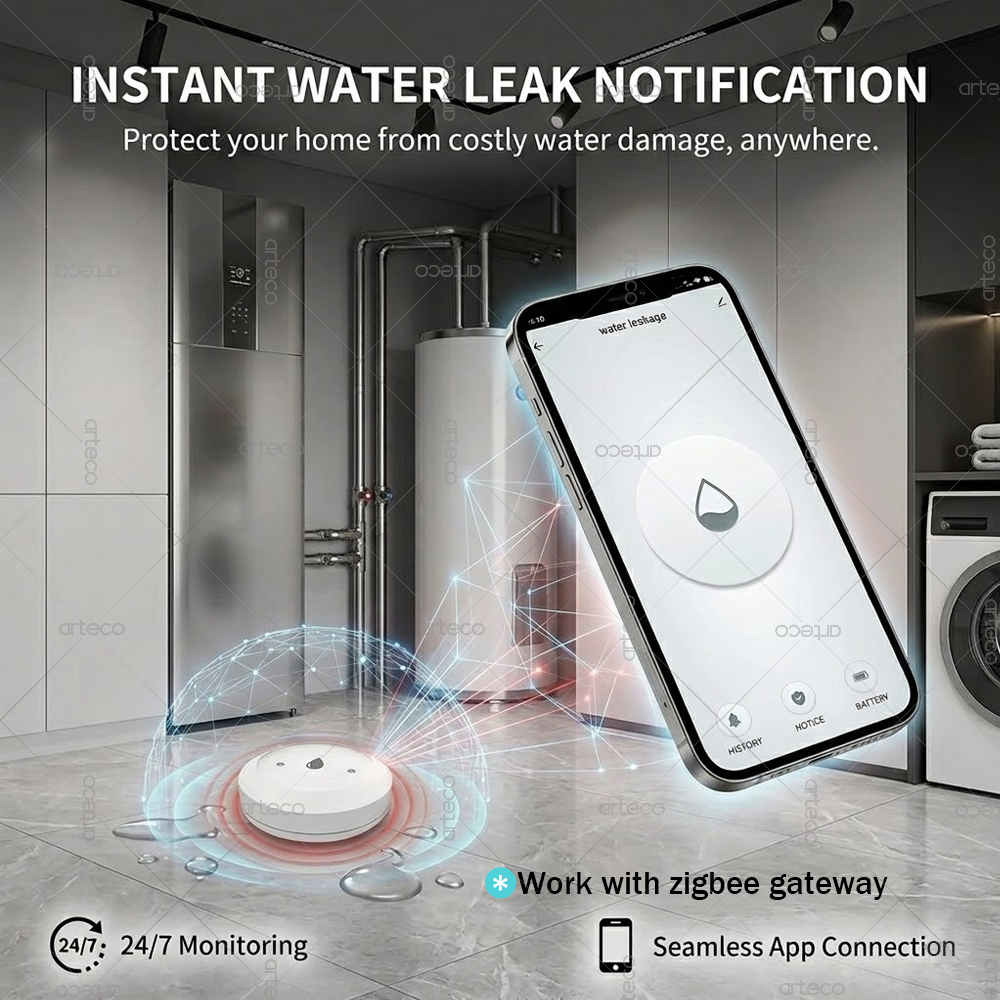 Zigbee Water Leak Sensor Smart - Water Alarm Sensor avis et prix