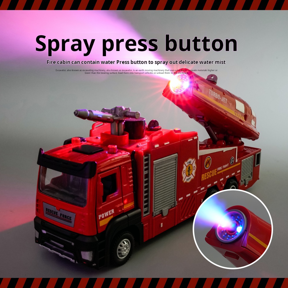New Alloy Fire Truck Toy Large - Fire Escape Ladder avis et prix
