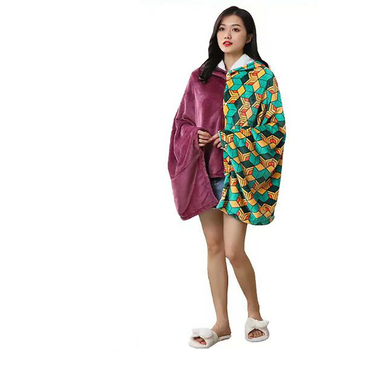 Anime Flannel Blanket Hoodie S - Fire Blanket Kitchen avis et prix