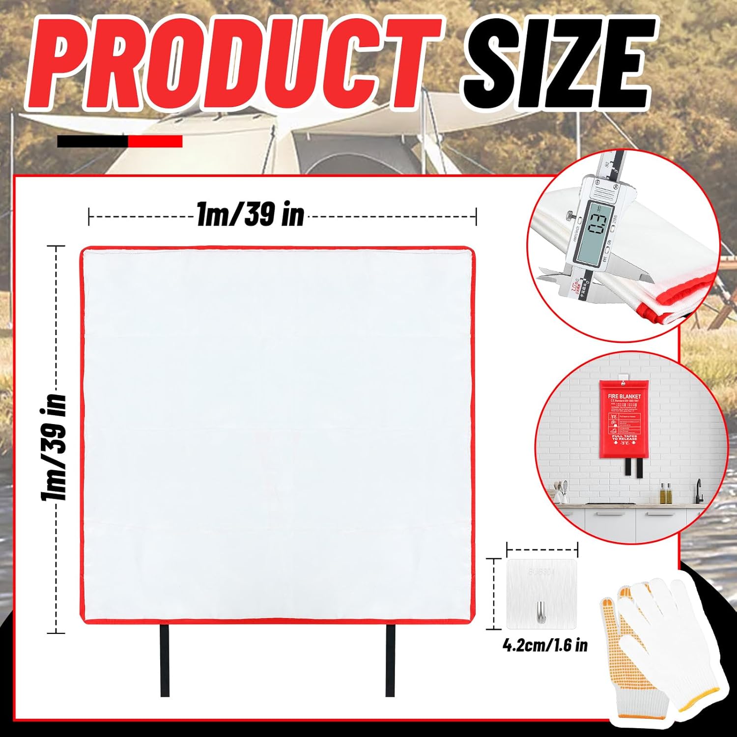 30 Pcs Fire Blankets 40x40 Inc - Fire Blanket Kitchen avis et prix