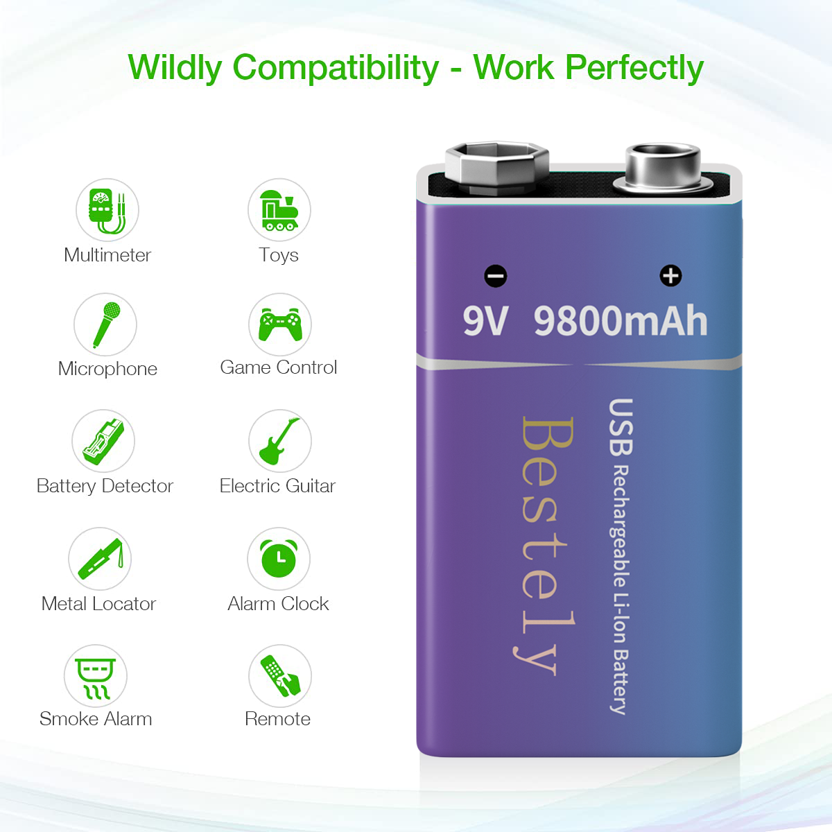 New 9V Rechargeable Li-ion Bat - Smoke Detector Interconnected avis et prix