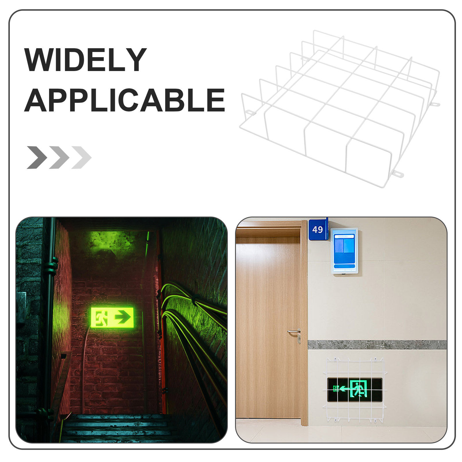 Emergency Light Protective Cag - Emergency Exit Sign avis et prix