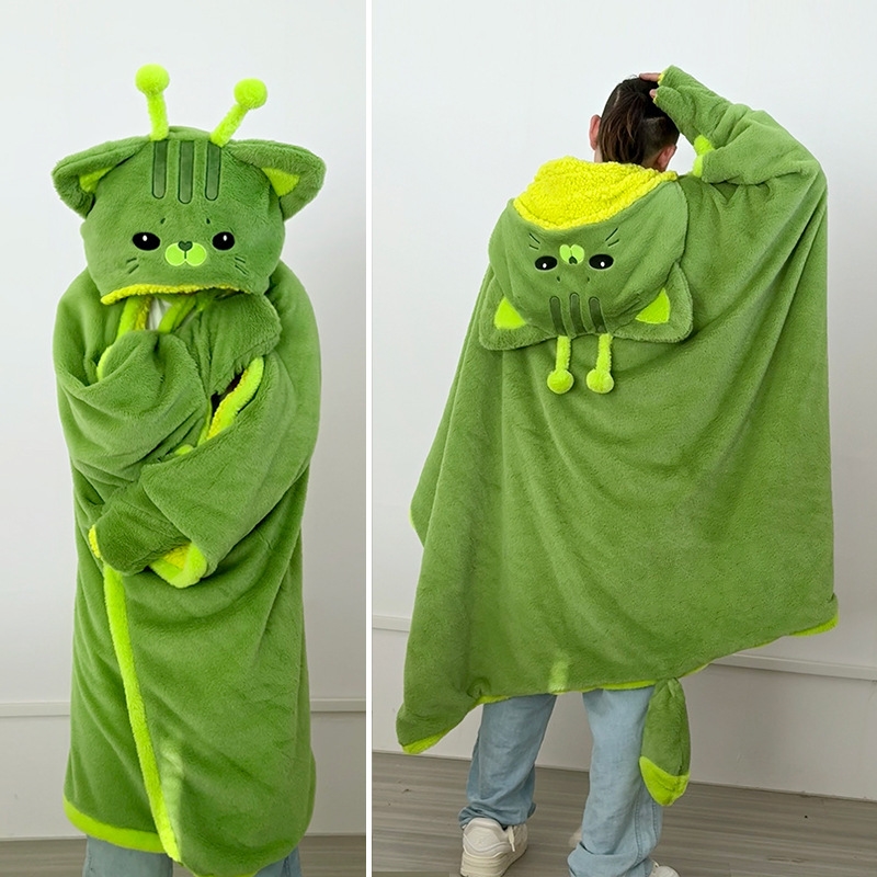 Cartoon Cute Alien Cat Hooded  - Fire Blanket Kitchen avis et prix