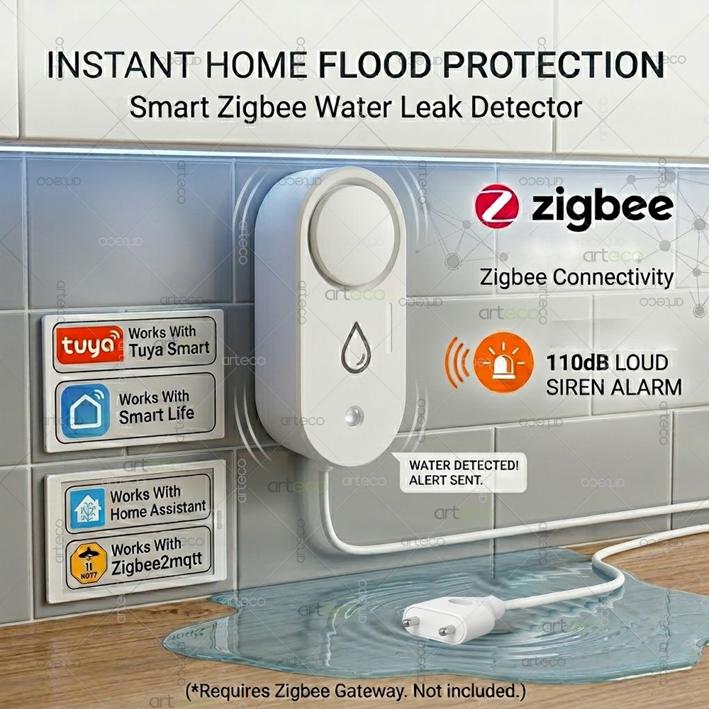 Zigbee Water Leak Detector Sma - Water Alarm Sensor avis et prix