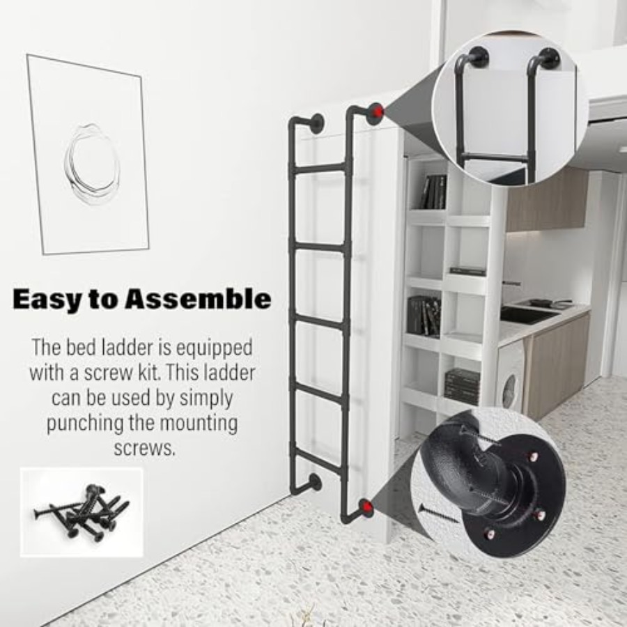 Wall Mounted Metal Step Ladder - Fire Escape Ladder avis et prix
