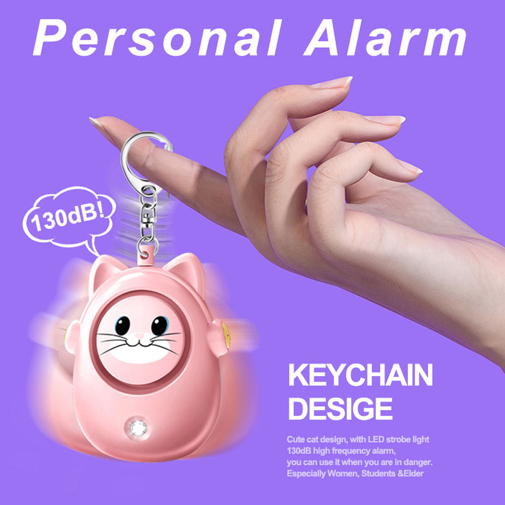 H8 2024 New Cute Cat Personal  - Personal Alarm Keychain avis et prix