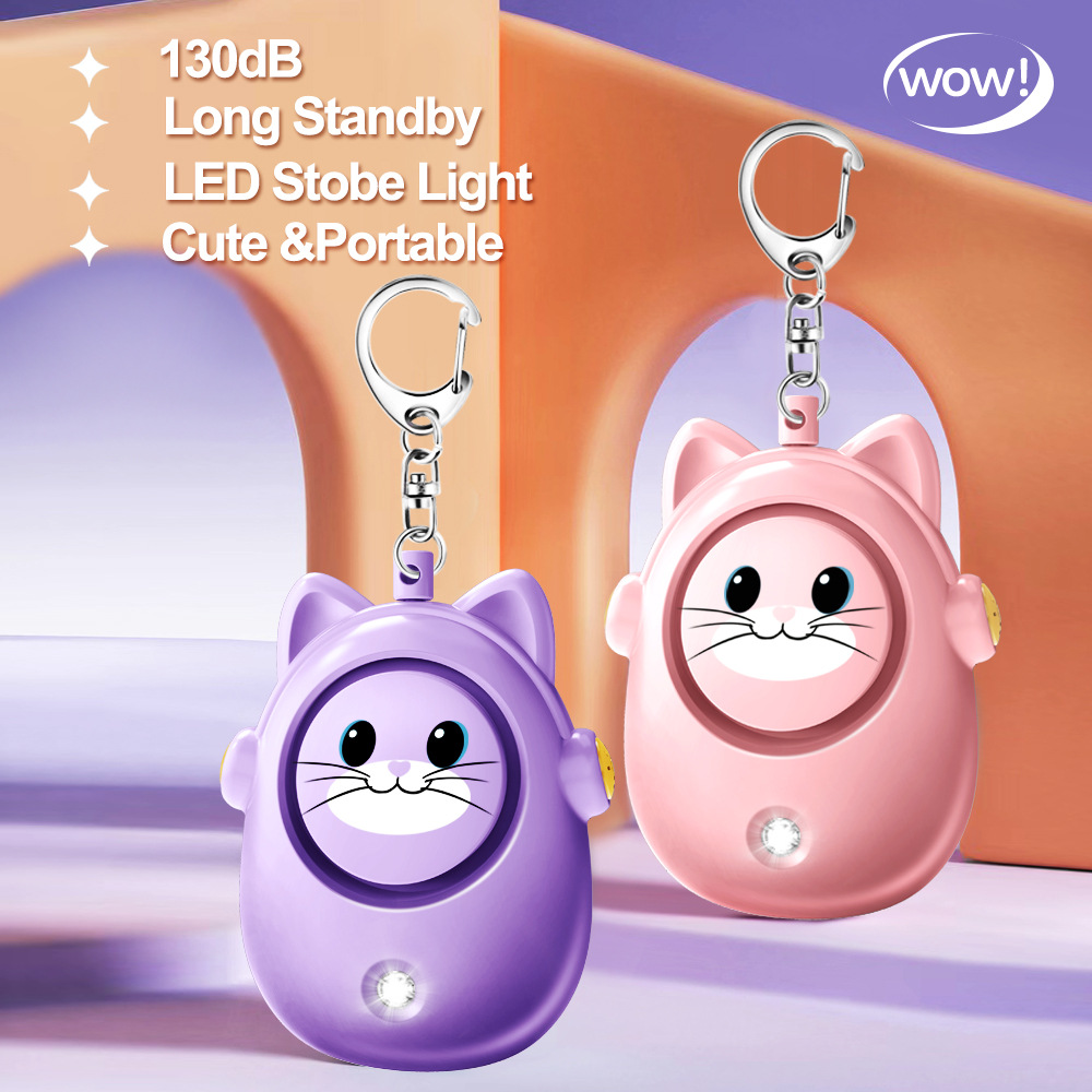H8 2024 New Cute Cat Personal  - Personal Alarm Keychain avis et prix