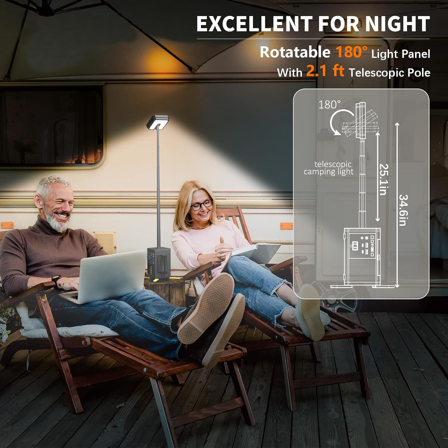 118Wh Portable Power Station w - Power Outage Light avis et prix