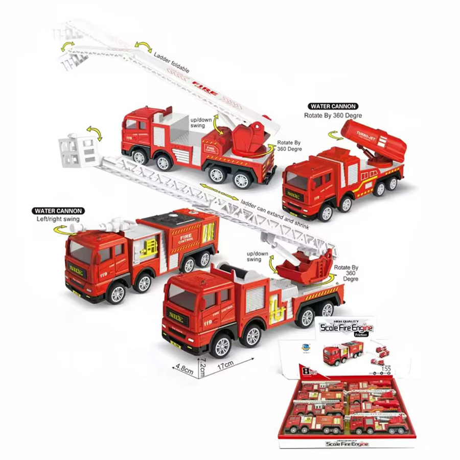 1pc-Alloy Fire Truck 1:32 Simu - Fire Escape Ladder avis et prix