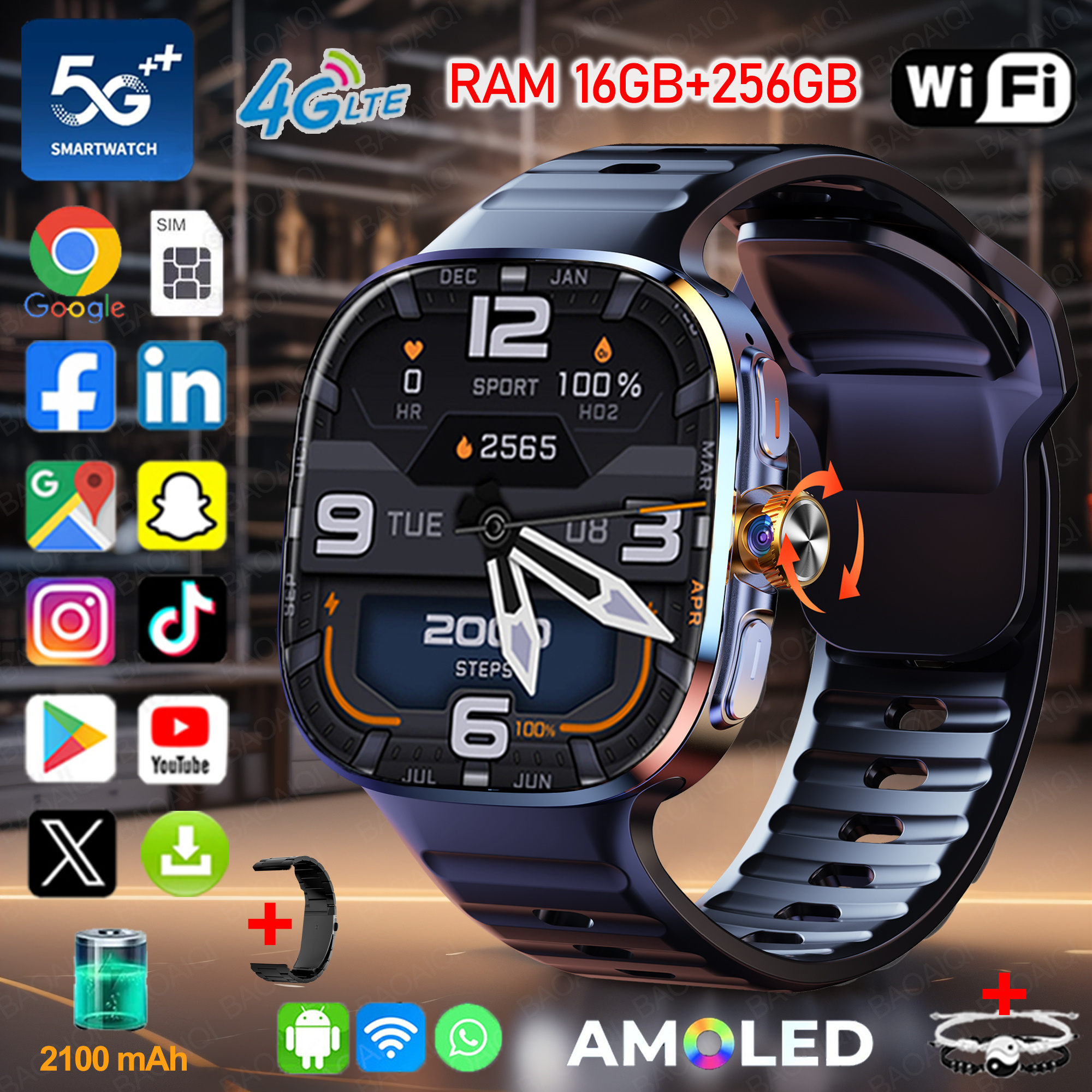 New Large Screen Smartwatch 4G - Window Lock Bar avis et prix