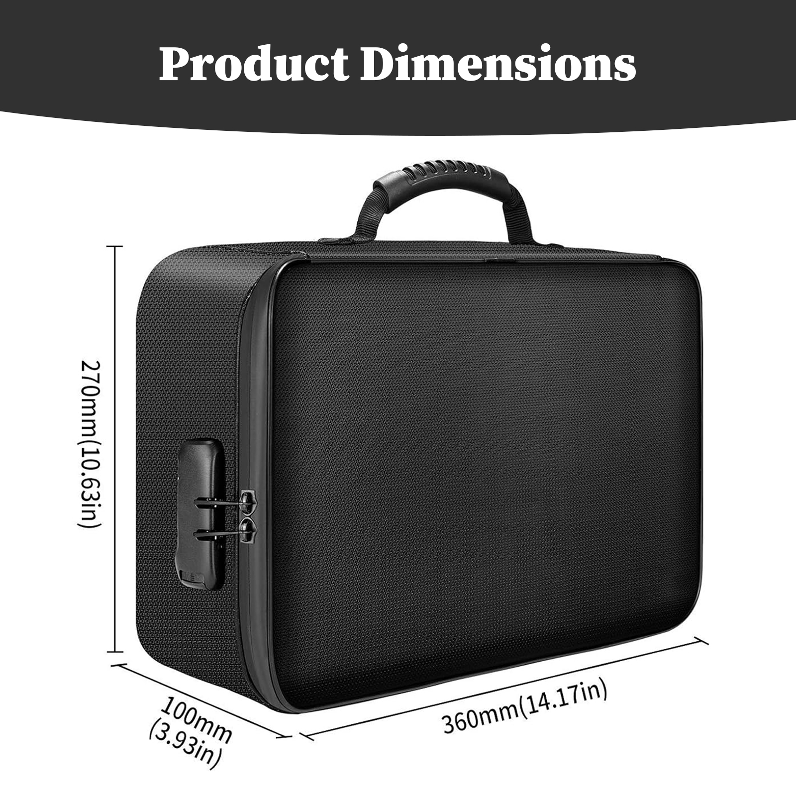 Fireproof Document Bag with Lo - Fire Safe Document avis et prix