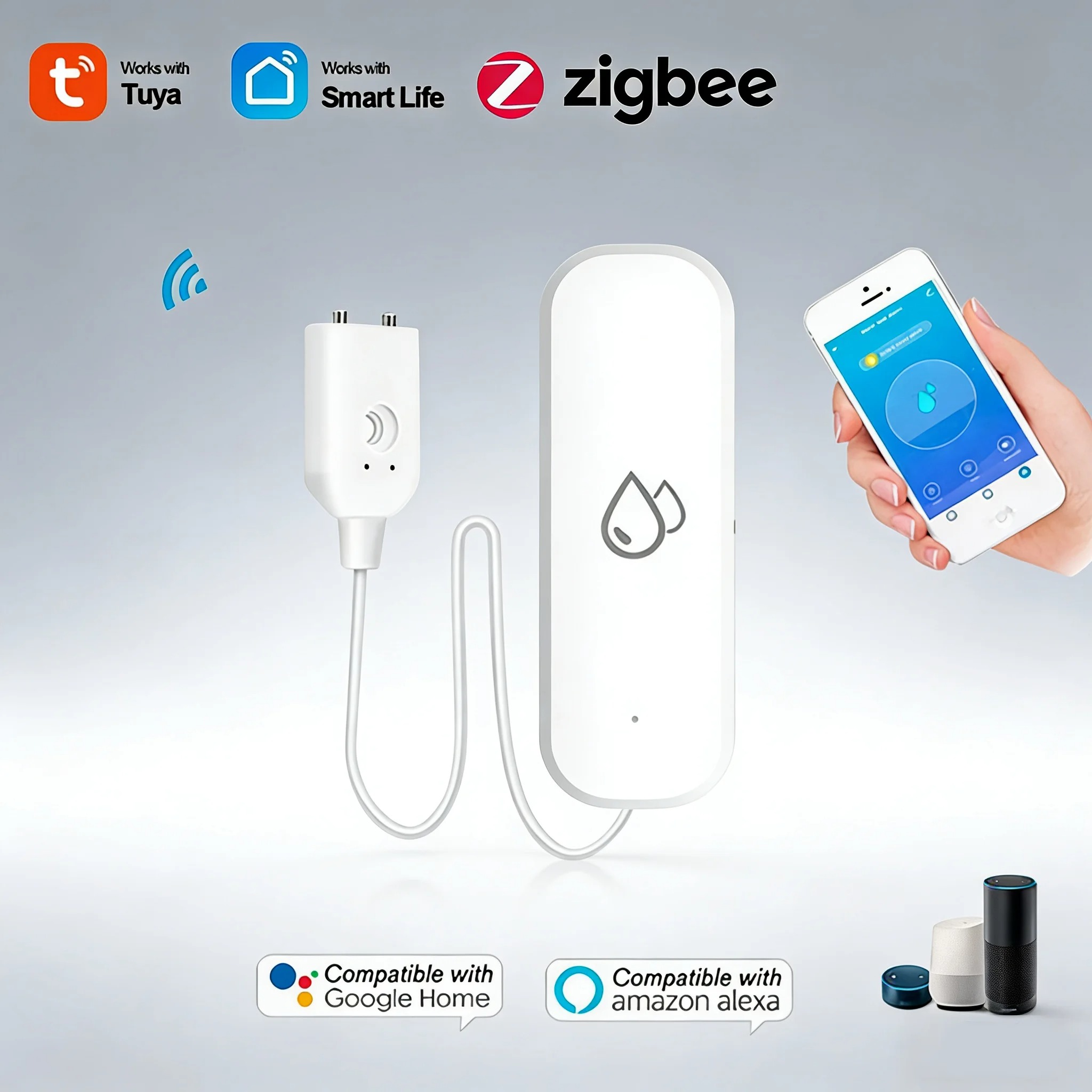 Smart Home Zigbee Water Leak D - Water Alarm Sensor avis et prix