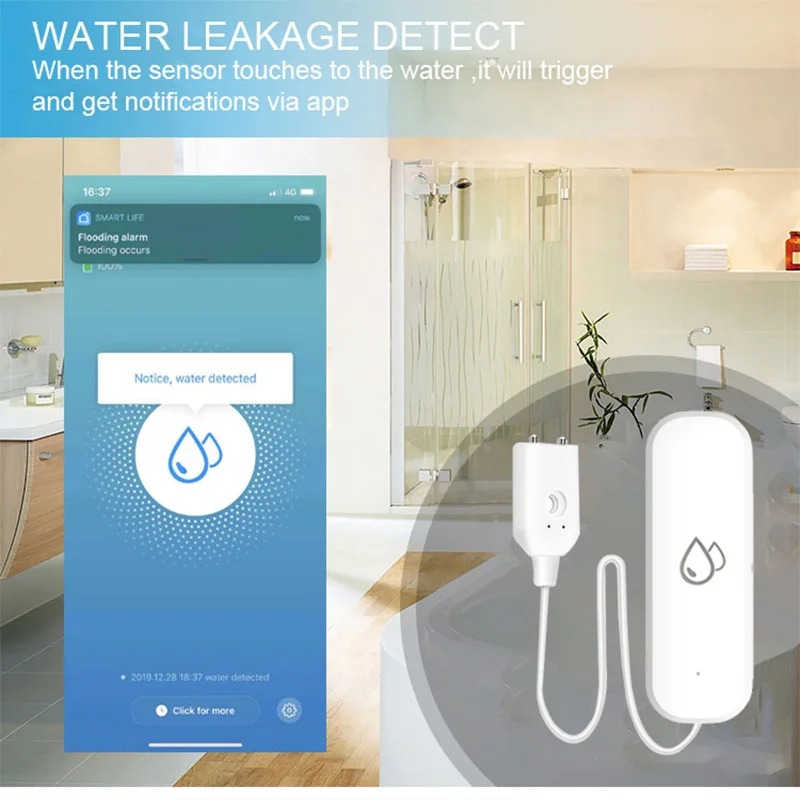 Smart Home Zigbee Water Leak D - Water Alarm Sensor avis et prix